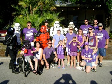 Image of Shannon and her team at a Walk event